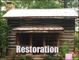 Historic Log Cabin Restoration  Powells Point, North Carolina
